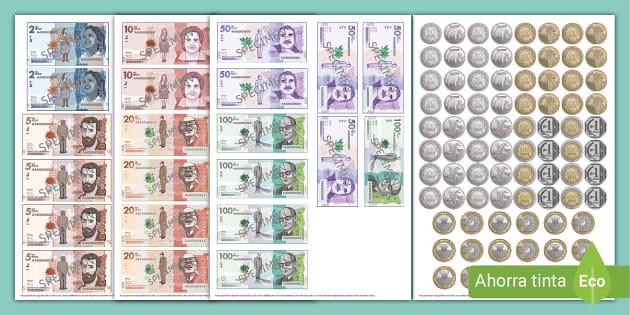 Billetes didacticos para imprimir cheap