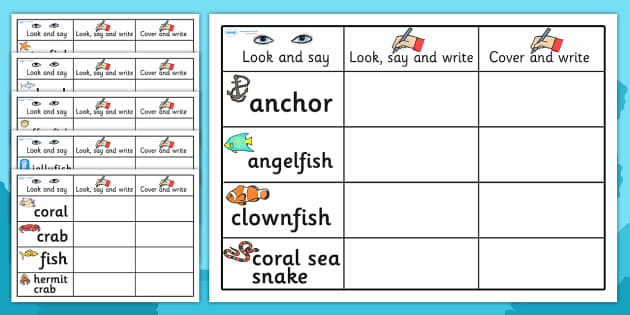 Under The Sea Worksheets | Esl Letter Formation Worksheets