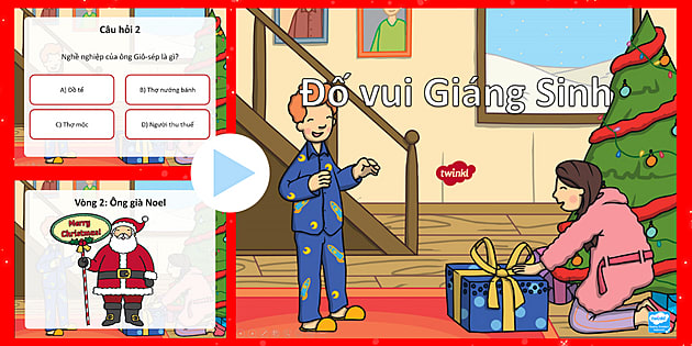 Powerpoint Đố Vui Giáng Sinh (teacher made) - Twinkl