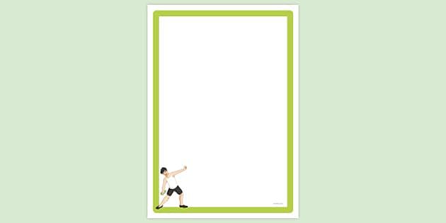 Discus Throw Page Border | Page Borders | Twinkl - Twinkl