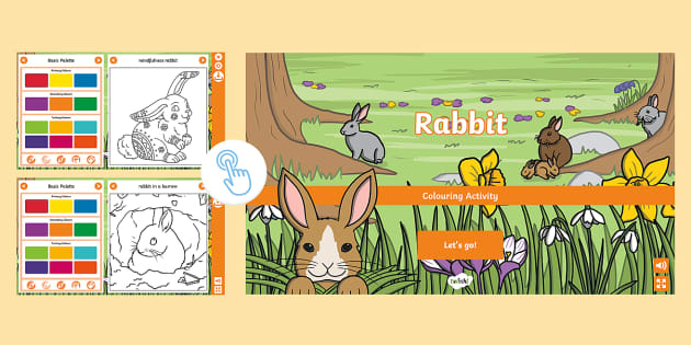 Rabbits Interactive Colouring (Hecho por educadores)