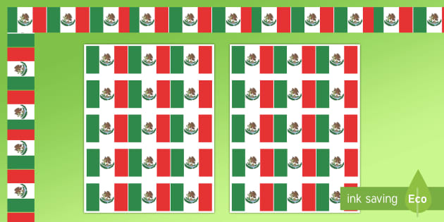 Mexico Flag Poster (Teacher-Made) - Twinkl