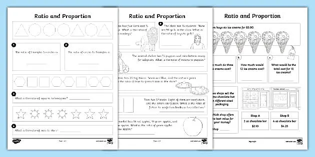 Introduction to Ratios and Proportions Game Activity 6th Grade Math 6.RP.1