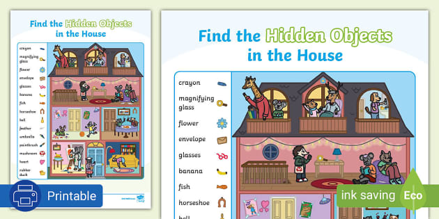 Find Hidden Objects. Halloween Game Location, Fun Children Puzzle