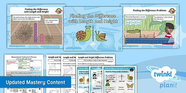 👉 Y1 Understanding Length And Height Difference Planit Maths
