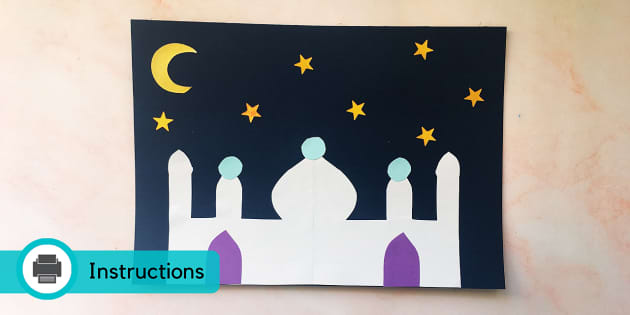 Eid Cards craft activity guide