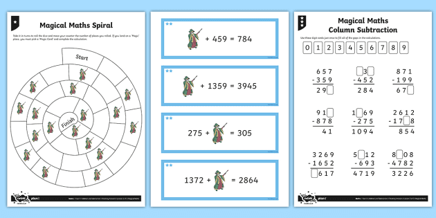 inverse operations magic maths differentiated worksheet worksheets number