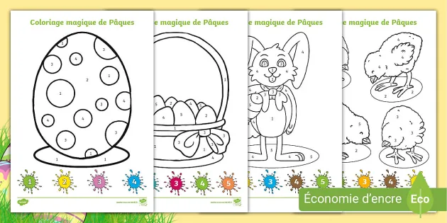 Coloriage magique petite section (teacher made) - Twinkl