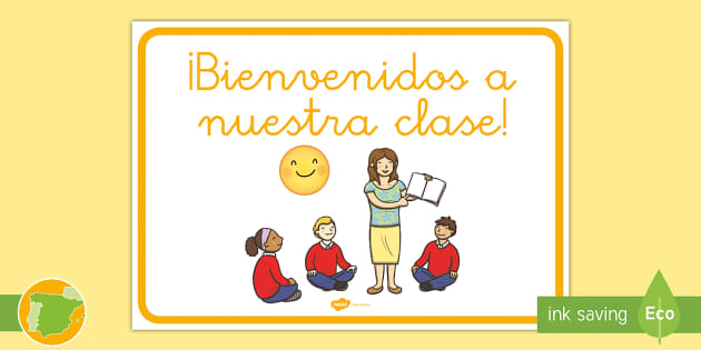 FREE! - Póster de bienvenida a clases para colorear