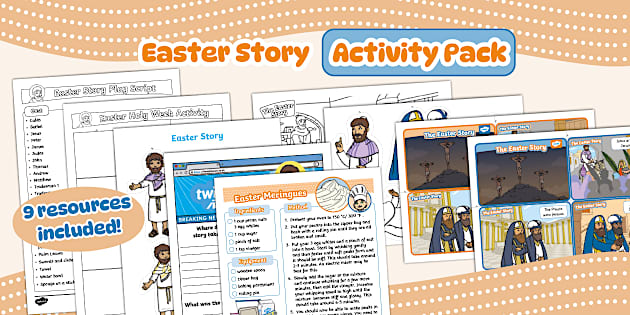 Easter Story for children Activity Pack