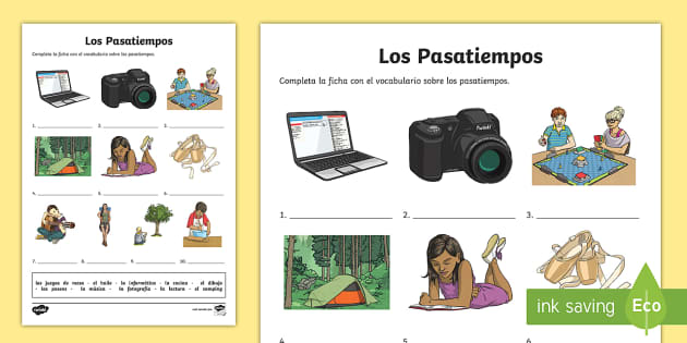 Solved] QUESTION 1 Los pasatiempos y los deportes. Please write in the