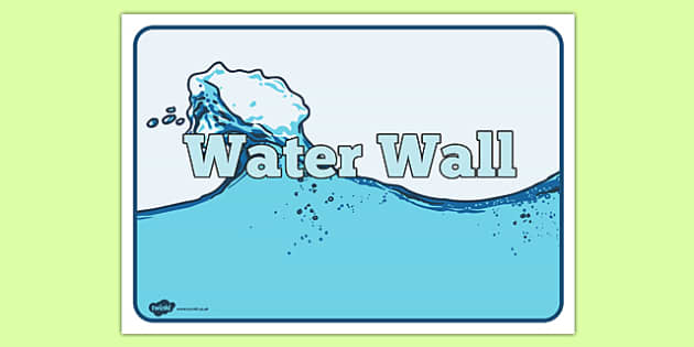 👉 Water Wall Sign (Hecho por educadores) - Twinkl