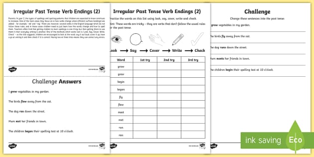 verb homework year 2