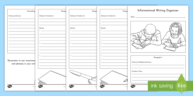 Free Editable Graphic Organizer for Writing Examples