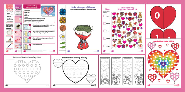 Valentines Crafts for Kids and Printable Activity Pack