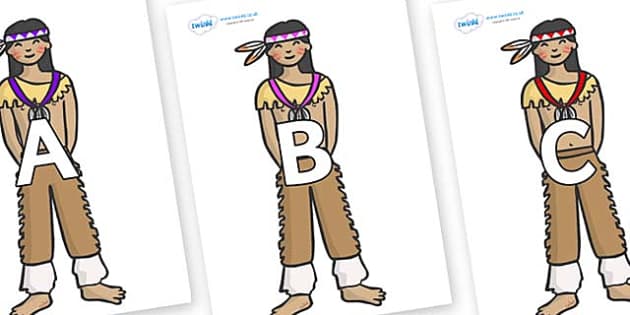 FREE! - A-Z Alphabet on Native Americans (teacher made)