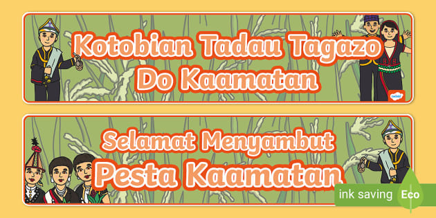 Banner Pesta Kaamatan Teacher Made Twinkl