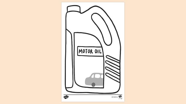 motor oil drawing