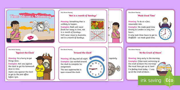 time-idioms-meaning-cards