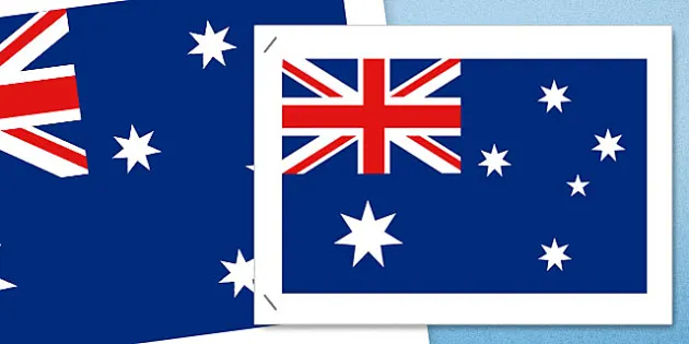 Australian National Flag Poster | A4 Australian Flag