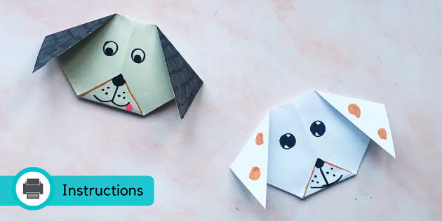 Origami Dog Craft Instructions | Origami Instructions