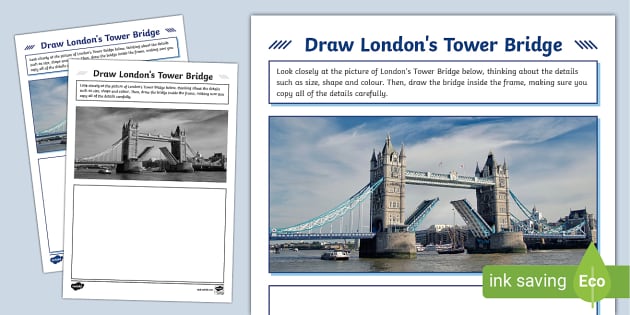 Learn how to draw London Bridge using ruler, video for kids to learn drawing  and enjoy art, 儿童简笔画教… | Drawing videos for kids, Easy drawings for kids,  Learn to draw