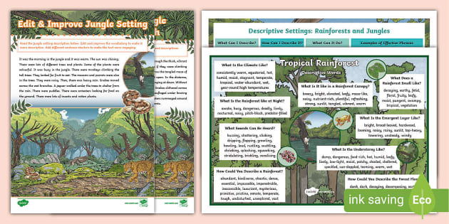 LKS2 Analyse & Use/Edit & Improve Jungle Setting Pack