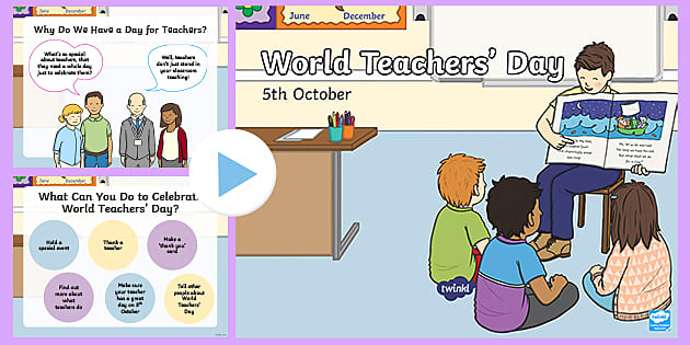 KS1 World Teachers' Day PowerPoint (teacher Made) - Twinkl