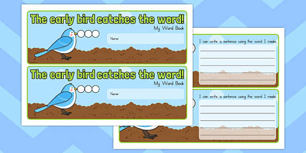 The Early Bird Catches the Word Book (teacher made) - Twinkl