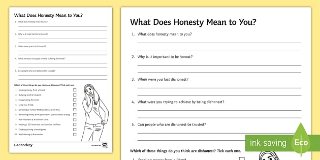 Honesty Worksheet for Kids | Teaching Resources | Twinkl USA