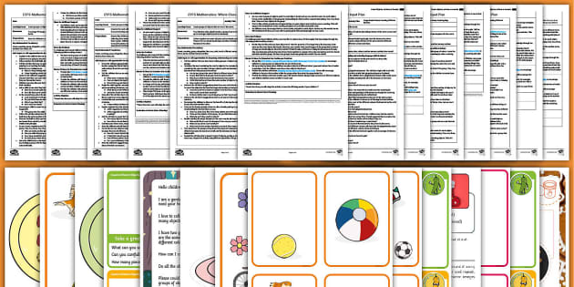EYFS Counts Different Objects Adult Input Planning Pack