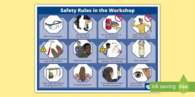 Safety Rules In The Workshop EAL Word Mat Twinkl safety-rules-in-the-workshop-eal-word-mat-twinkl