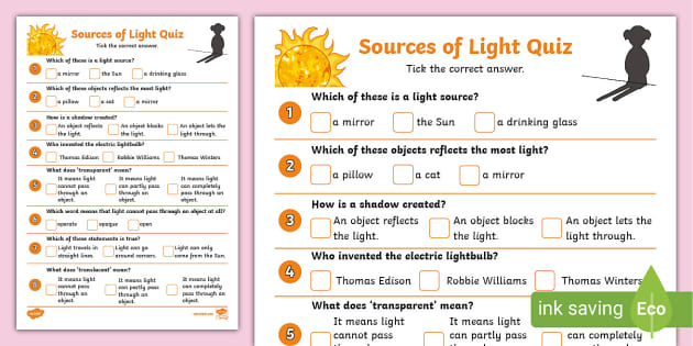 sources of light
