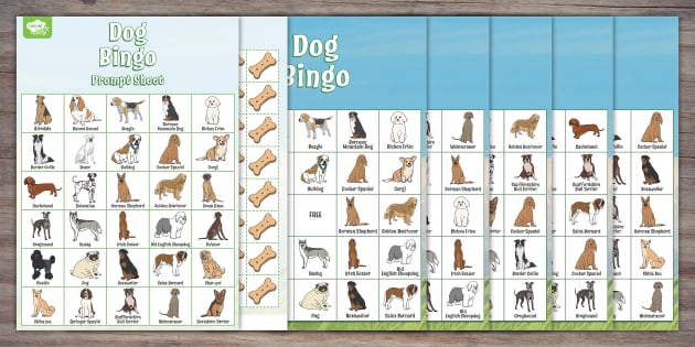 Dog Bingo Game Printable Twinkl Party Teacher Made