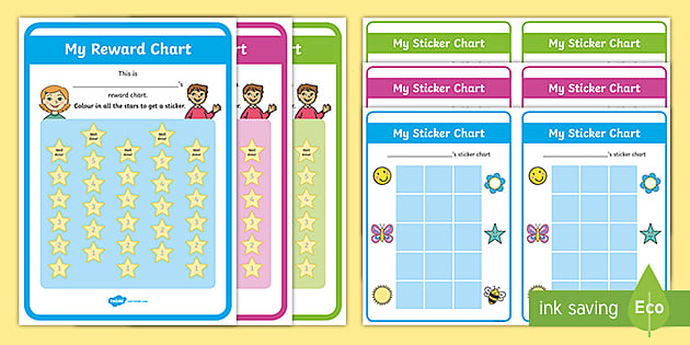 MOON AND ME REWARD CHART With 56 Reusable Reward Stickers 
