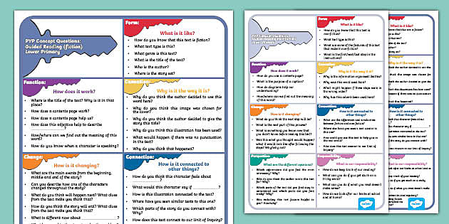 PYP Key Concept Questions: Guided Reading – Lower Primary