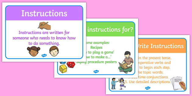 KS2 Instructions Writing Display Posters Primary Resource