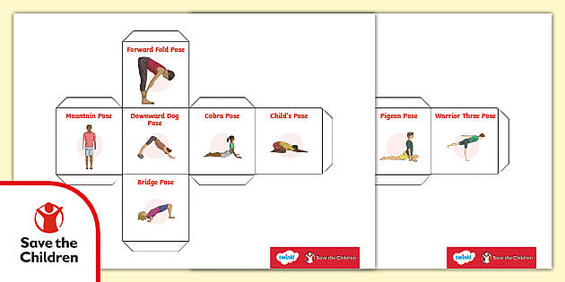 Free Printable Yoga Poses Dice Activity