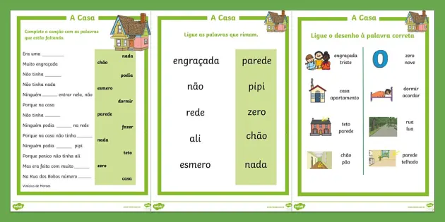 Palavras com AR, ER, IR, OR e UR.  Palavras com ar, Atividades de  gramática, Atividades de ortografia