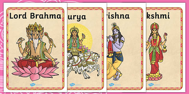 Hindu Gods Display Posters (Hecho por educadores) - Twinkl