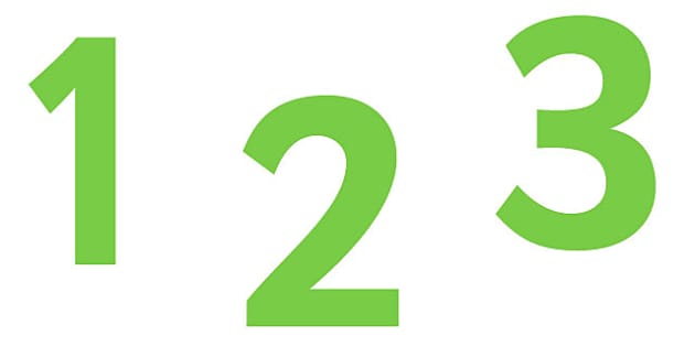 FREE! - 👉 0-9 Display Numbers (Green) - Twinkl