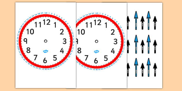 Blank Clock with Minutes and Hands-clocks, time, blank clocks