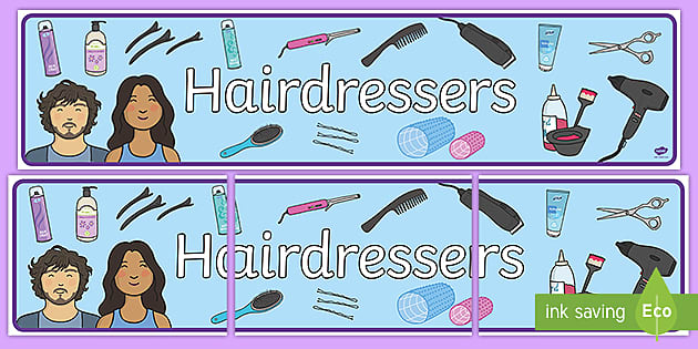 Hairdressers Role Play Display Banner (teacher made)