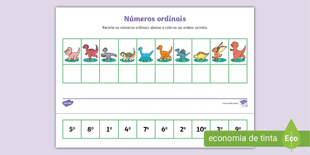 Jogo dos numeros de 1 a 5 - Recursos de ensino