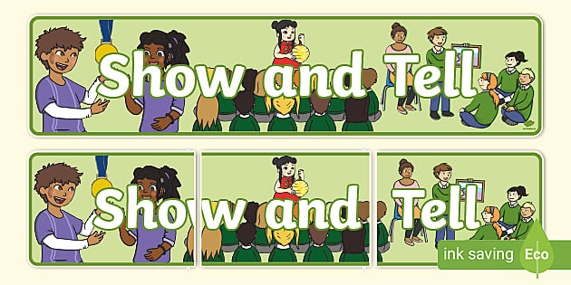 show and tell clipart
