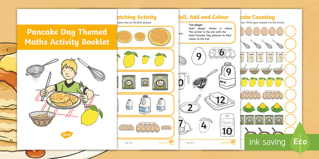 * NEW * Pancake Day Maths Activity Booklet