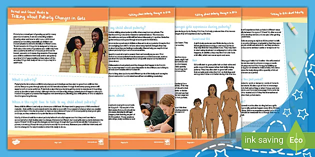 Parent and Carers' Guide to Talking about Puberty in Girls