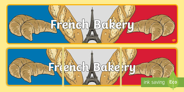 French Bakery Display Banner - French Bakery Display Banner