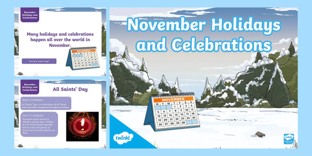 November Holidays and Celebrations - Year 3 HASS - Twinkl