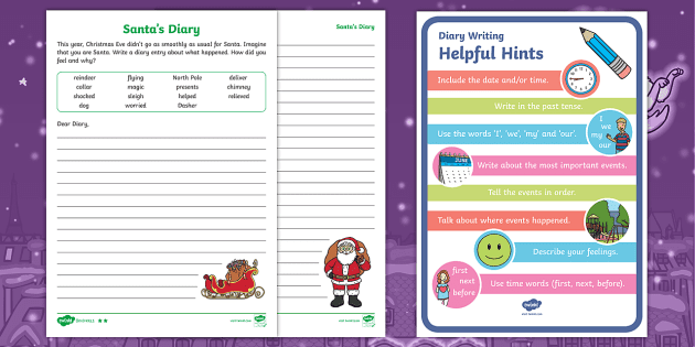 Features Of A Diary Writing KS2 Entry Checklist Twinkl